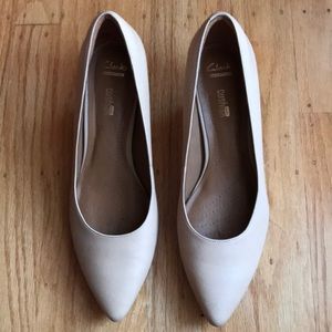 Clarks Soft Cushion Tan Everyday Heels